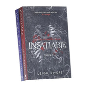 Hachette collection of Leigh Rivers' The Edge of Darkness Trilogy, featuring the fiction books Insatiable and Voracious, displayed together.