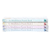 Set of four mindfulness puzzle books by Dr Gareth Moore, paperback collection for mental relaxation and cognitive engagement.