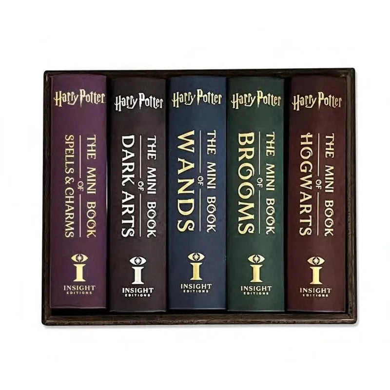 Hardcover Harry Potter Mini Book Trunk Collection by Insight Editions featuring J.K. Rowling fiction stories in a compact display box.
