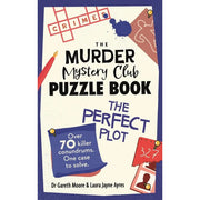 Three paperback murder mystery puzzle books from the Gareth Moore and Laura Jayne Ayres series, featuring intriguing crime stories.