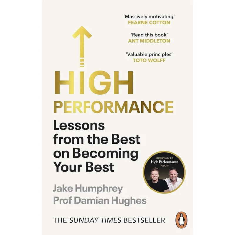 Micro-Habits and High Performance books by Jake Humphrey and Damian Hughes, paperback collection on personal development.