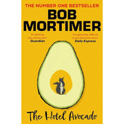 Gallery UK image of The Hotel Avocado & The Satsuma Complex book collection by Bob Mortimer, fiction paperbacks with colorful covers.