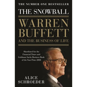Three-book collection set of The Snowball by Mary Buffett, David Clark, and Alice Schroeder, featuring biographies of Warren Buffett.
