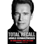 Two paperback books from the Be Useful and Total Recall collection by Arnold Schwarzenegger, featuring motivational titles and covers.