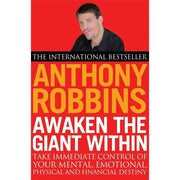 Set of five Tony Robbins paperback books including Money Master the Game and Awaken The Giant Within, by Simon & Schuster Ltd.