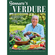 Italian table cookbook set featuring Gennaro Contaldo and Theo Randall, with recipes and insights on Italian cuisine and vegetables.