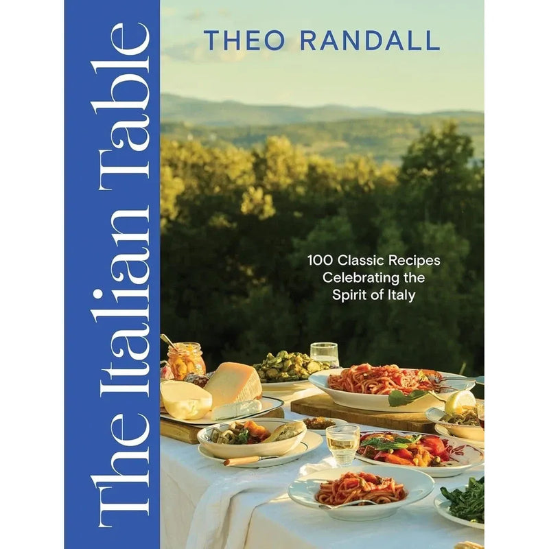 Italian table cookbook set by Gennaro Contaldo and Theo Randall, includes three books on Italian cuisine and recipes.