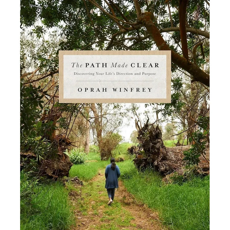 Set of three hardcover books by Oprah Winfrey including The Path Made Clear, The Wisdom of Sundays, and Enough, in blue covers.