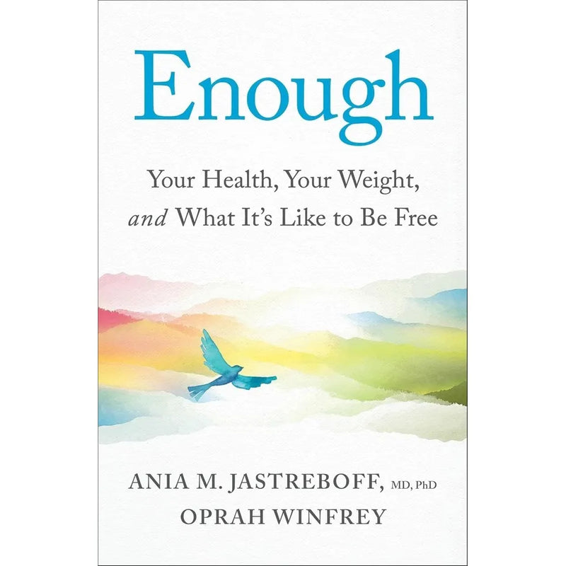 Set of three hardcover Oprah Winfrey books, The Path Made Clear, The Wisdom of Sundays, and Enough, in blue covers by Bluebird/Macmillan.