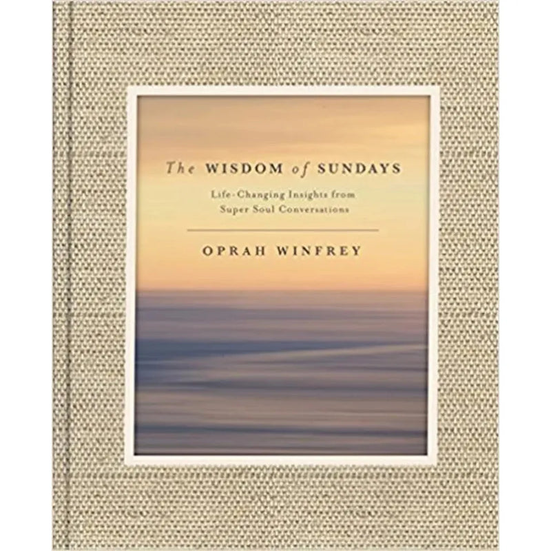 Set of three hardcover Oprah Winfrey books: The Path Made Clear, The Wisdom of Sundays, and Enough, in a blue cover collection.