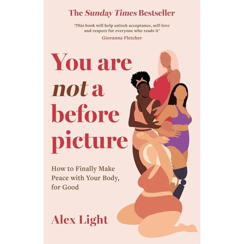 Two paperback books from the Alex Light collection, "The Price of Pretty" and "You Are Not a Before Picture," featuring colorful covers.