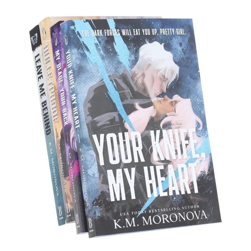Your Knife, My Heart & My Blade, Your Back 4 Books Collection Set by K.M. Moronova - Fiction - Paperback