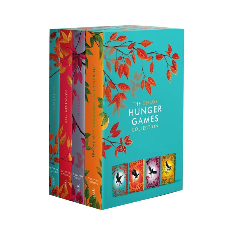 The Deluxe Hunger Games 4 Books Box Set by Suzanne Collins (Catching Fire, Mockingjay)