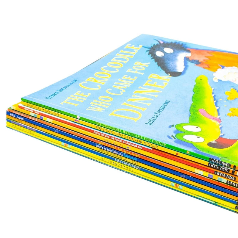 Cock-A-Doodle-Poo, I Love You Forever, Daddies Build Dreams & More 10 Books Collection Set - Fiction - Mixed Format