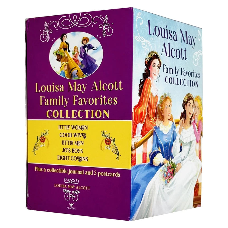 Louisa May Alcott Family Favorites Collection 5 Books Boxed Set with Journal - Fiction - Paperback
