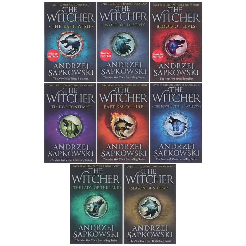 The Witcher 8 Books Collection Box Set by Andrzej Sapkowski - Fiction - Paperback