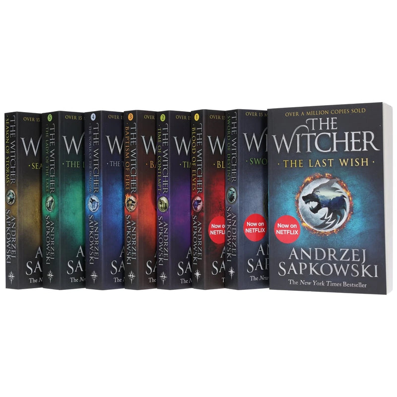The Witcher 8 Books Collection Box Set by Andrzej Sapkowski - Fiction - Paperback