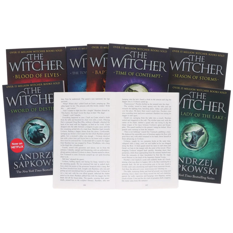 The Witcher 8 Books Collection Box Set by Andrzej Sapkowski - Fiction - Paperback