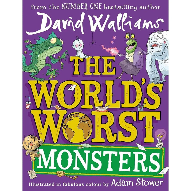 The World’s Worst Monsters & World’s Worst Teachers 2 Books Set by David Walliams - Fiction - Paperback