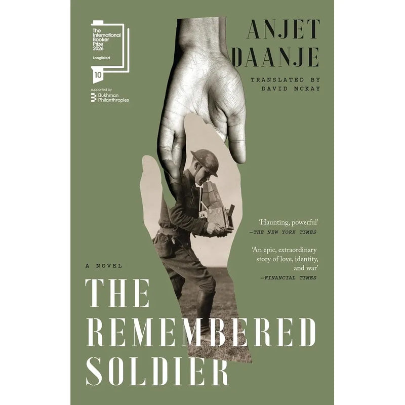 Set of two fiction books by Anje Daanje, including The Song of Stork and Dromedary and The Remembered Soldier, in mixed format.