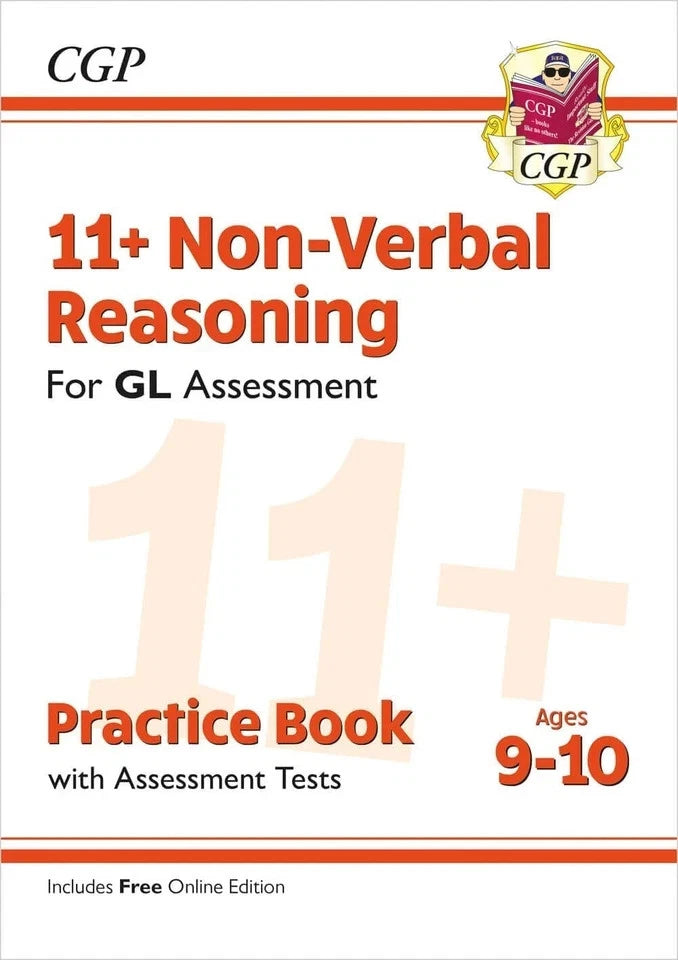 CGP 11+ GL Practice Book and Assessment Tests 4-book collection set, non-fiction paperback covers
