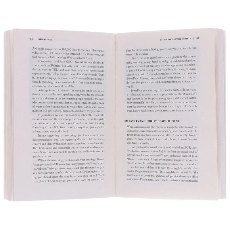 Talk Like TED: The 9 Public Speaking Secrets of the World's Top Minds paperback by Carmine Gallo