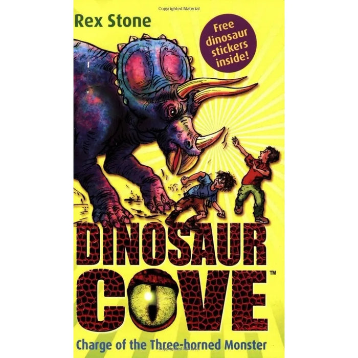 Dinosaur Cove Series 5 Books Collection Set by Rex Stone (Charge of the Three-Horned Monster,March of the Armoured Beasts,  Flight of the Winged Serpent, Catching the Speedy Thief,Stampede of the Giant Reptiles