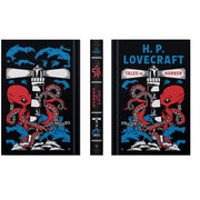 Leather-bound H.P. Lovecraft Tales of Horror book by Wilco International Ltd, featuring dark, detailed cover art and classic horror imagery.