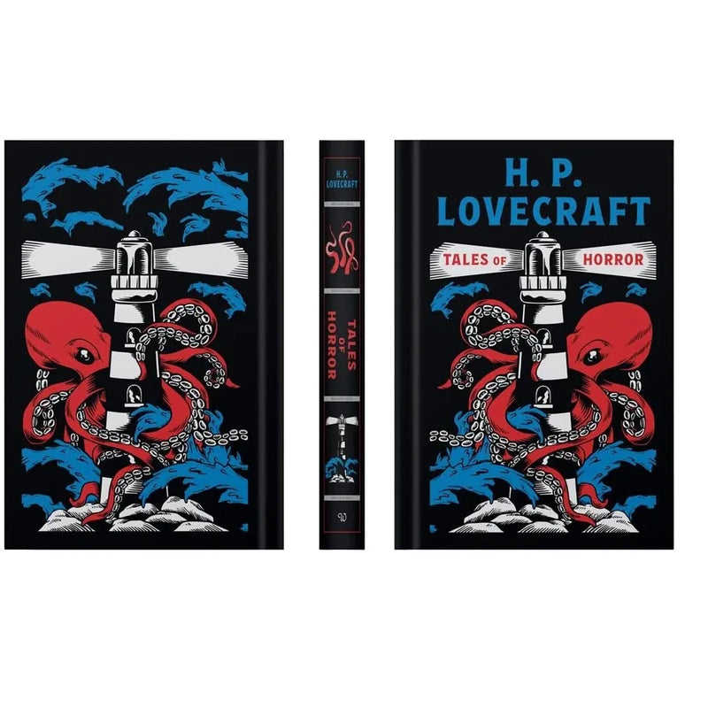 Leather-bound H.P. Lovecraft Tales of Horror book by Wilco International Ltd, featuring dark, detailed cover art and classic horror imagery.