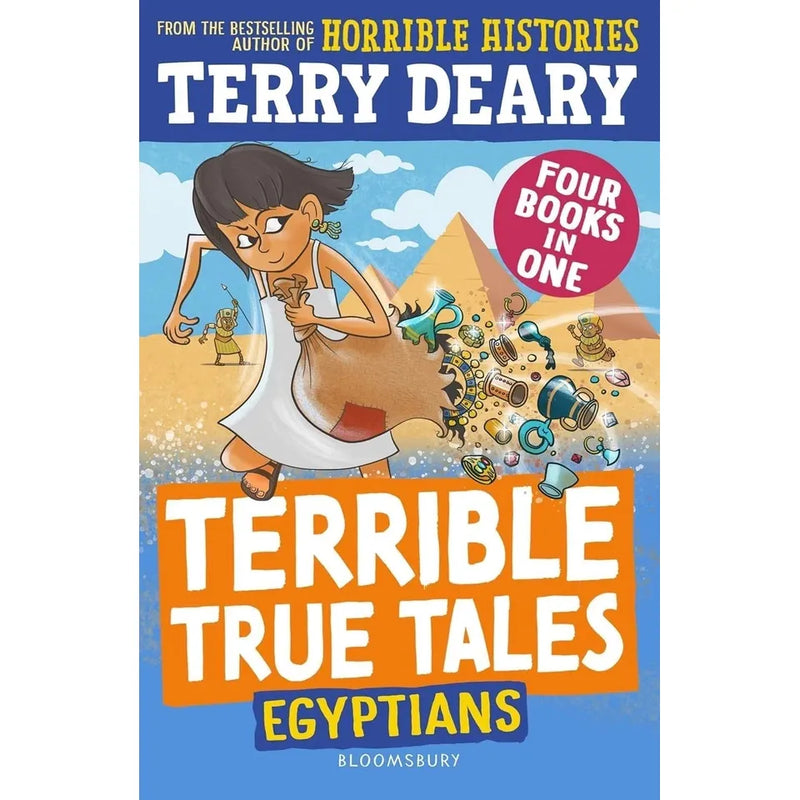 Terrible True Tales Series 6 Books Collection Set by Terry Deary (Egyptians, Tudors, Vikings, Romans, The Stone Age, Greeks) - The Book Bundle