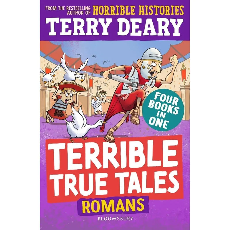 Terrible True Tales Series 6 Books Collection Set by Terry Deary (Egyptians, Tudors, Vikings, Romans, The Stone Age, Greeks) - The Book Bundle