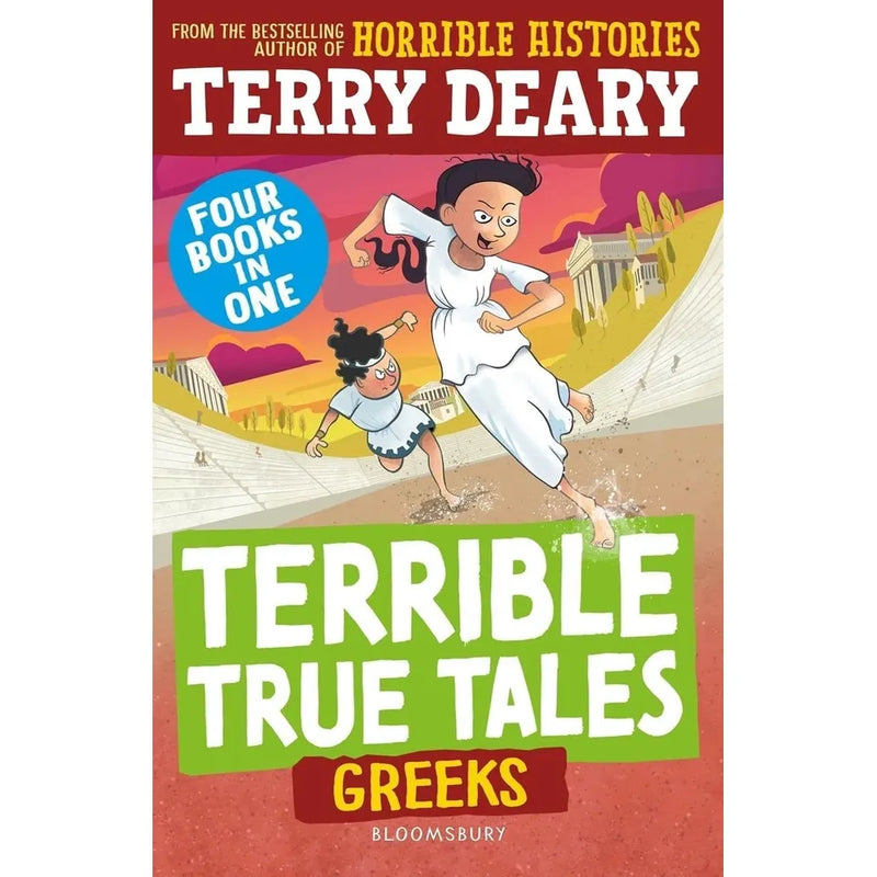 Terrible True Tales Series 6 Books Collection Set by Terry Deary (Egyptians, Tudors, Vikings, Romans, The Stone Age, Greeks) - The Book Bundle