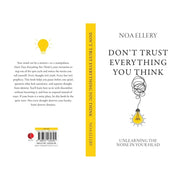 Book cover for "Don’t Trust Everything You Think" by Noa Ellery, published by Rupa Publications Ltd, featuring a minimalist design.