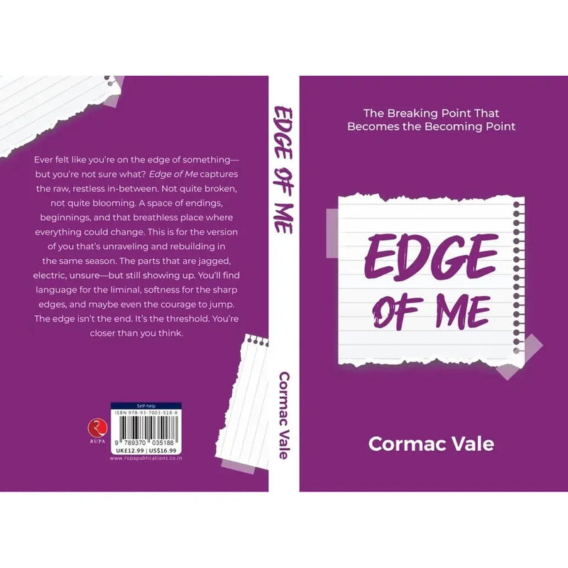Edge of Me : Breaking Point That Becomes Becoming Point by Cormac Vale - The Book Bundle
