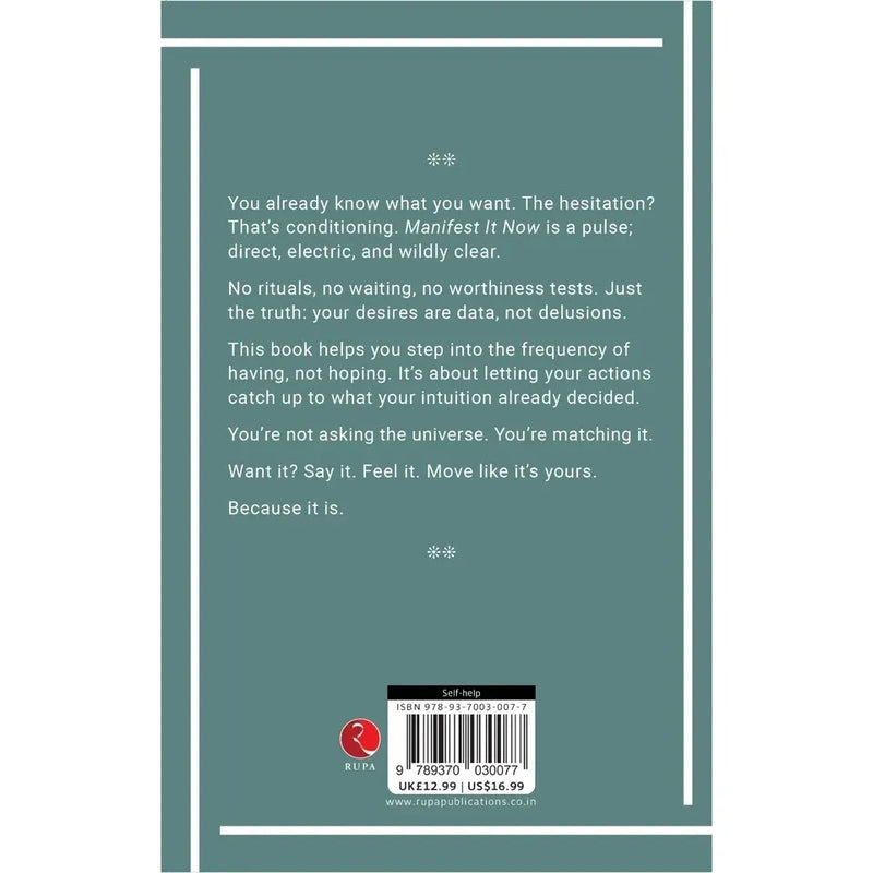 Manifest It Now : Feel It Move Like It's Yours Watch What Happens by Chloe Hart - The Book Bundle