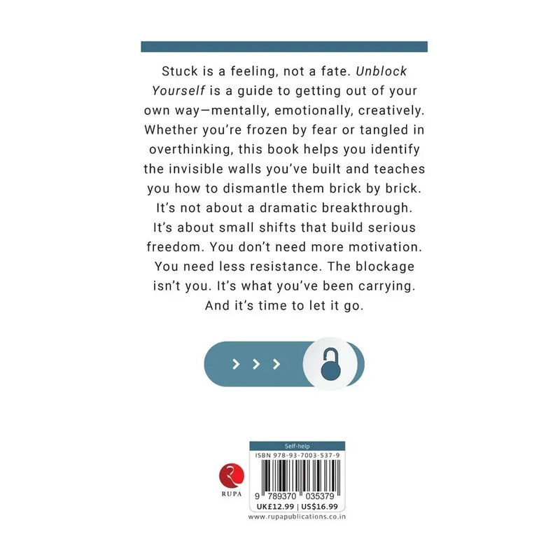 Unblock Yourself : You're Not Stuck You're Just Carrying Too Much by Hadley Crowne - The Book Bundle