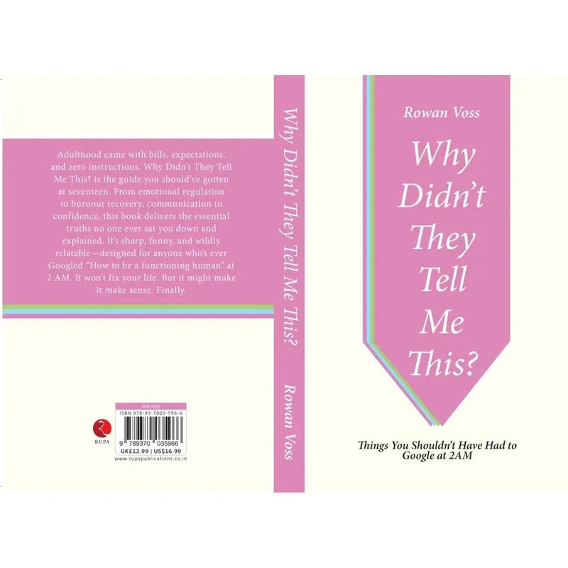 Why Didn't They Tell Me This? : Things You Shouldn't Have Had to Google at 2AM by Rowan Voss - The Book Bundle