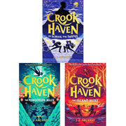 Crookhaven Series 3 books collection set by J.J. Arcanjo, including The Island Heist, The School for Thieves, and The Forgotten Maze.