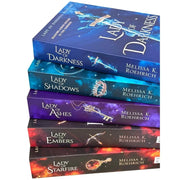 Lady of Darkness book collection set by Melissa K. Roehrich, featuring five fantasy novels including Lady of Shadows and Lady of Embers.