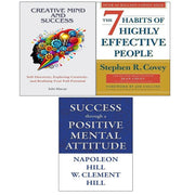 Success through Positive, 7 Habits Of Highly Effective, Creative Mind And Success 3 Books Collection Set - The Book Bundle