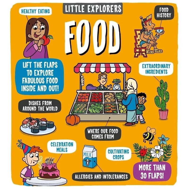 Little Explorers Series 7 Books Collection Set (Food, Weather, Science, Maths, Under the Sea, My Amazing Body and When I Grow Up) - The Book Bundle