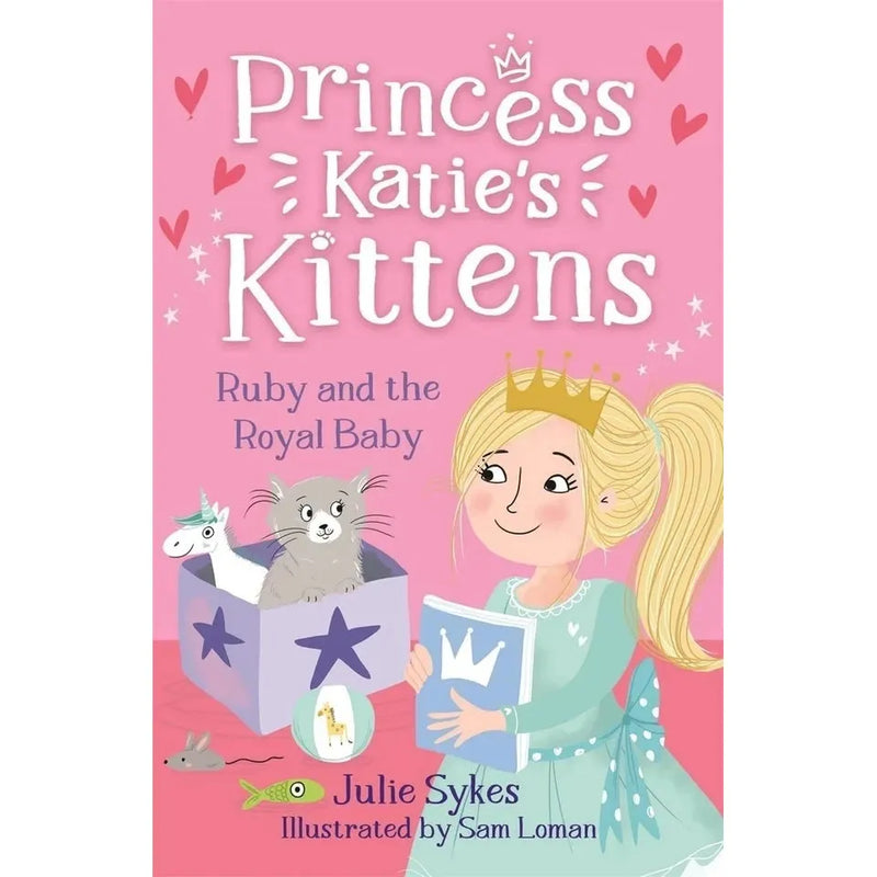 Princess Katie's Kittens Series 5 Books Collection Set By Julie Sykes (Pixie at the Palace, Bella at the Ball, Suki in the Snow, Poppy and the Prince and Ruby and the Royal Baby) - The Book Bundle