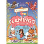 Hotel Flamingo Series 5 book collection by Alex Milway, including Holiday Heatwave, Carnival Caper, Fabulous Feast, and Frosty Fiesta.