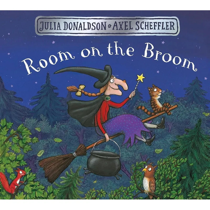 Julia Donaldson Collection 4 Books Set (Room on the Broom, The Gruffalo, The Gruffalo's Child and Monkey Puzzle) - The Book Bundle