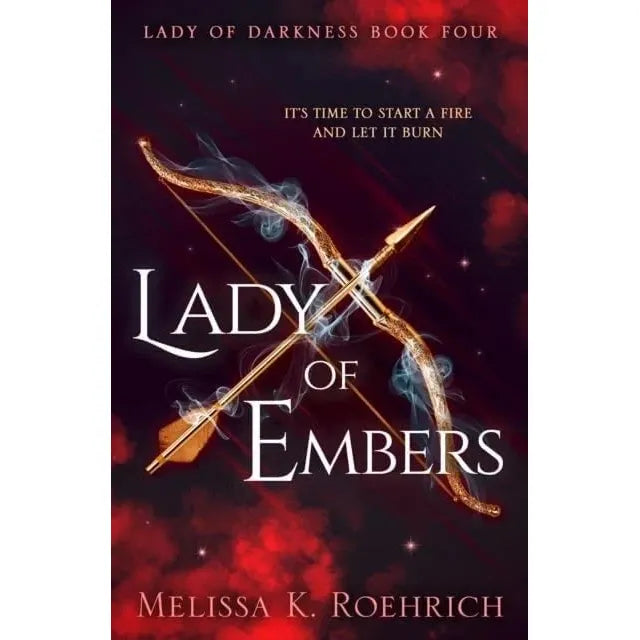 Lady of Darkness series 6-book collection by Melissa K. Roehrich, featuring fantasy book covers with dark, mystical artwork.