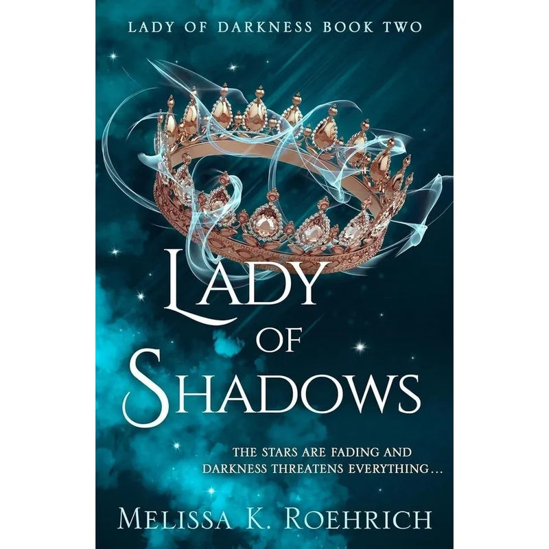 Lady of Darkness series 6-book collection set by Melissa K. Roehrich, featuring thematic covers from the Lady of Shadows to Winds of Darkness.