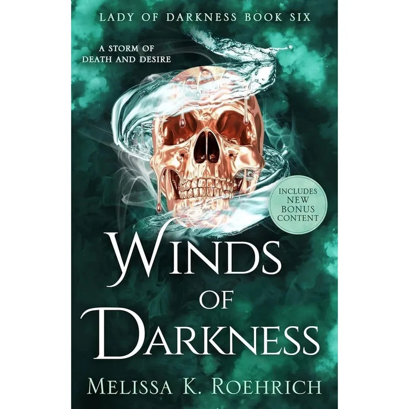 Lady of Darkness book collection set by Melissa K. Roehrich, featuring six fantasy novels with dark, mystical covers.