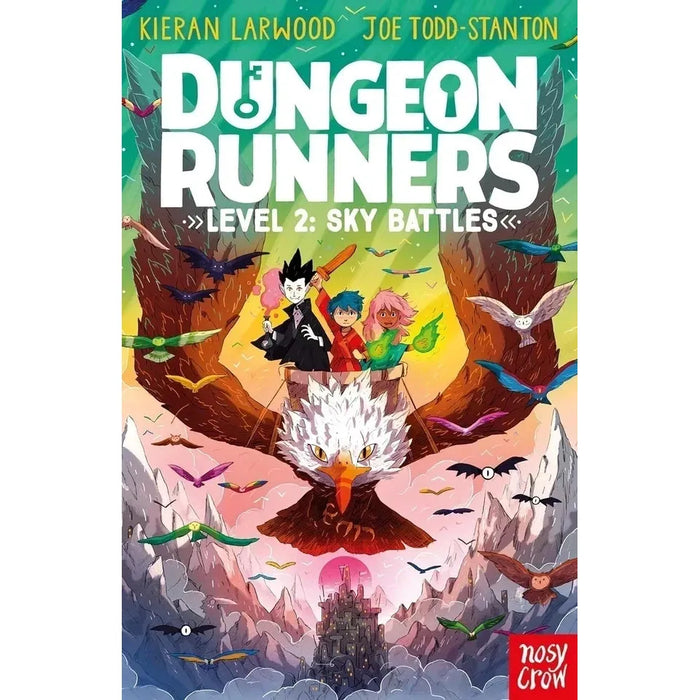 Dungeon Runners Series By Kieran Larwood Illustrated 3 Books Collection Set (Level 1: Hero Trial, Level 2: Sky Battles and Level 3: Ocean Chase) - The Book Bundle