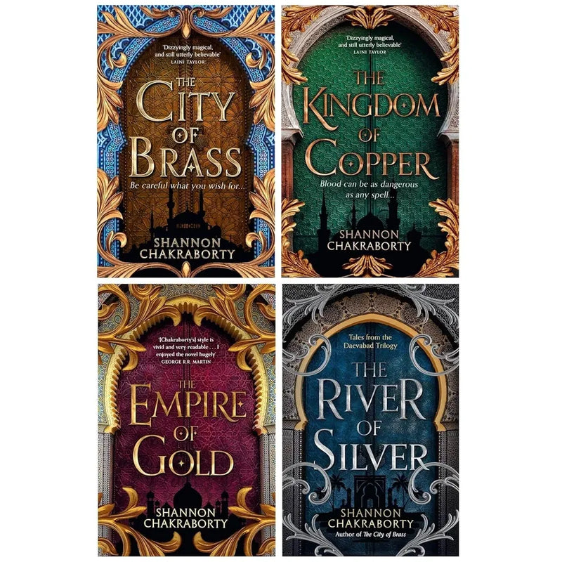 The Daevabad Trilogy Collection 4 Books Set By S. A. Chakraborty (The City of Brass, The Kingdom Of Copper, The Empire Of Gold and The River of Silver: Tales from the Daevabad Trilogy) - The Book Bundle
