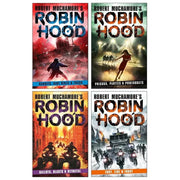 Robin Hood Volume 6-9 by Robert Muchamore 4 Books Collection Set (Fire and Frost, Blasts and Betrayal And Fury, Bandits, Dirt Bikes and Trash, Prisons, Parties and Powerboats, Ballots) - The Book Bundle
